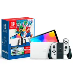 NINTENDO - Consola Switch Oled Mario Wonder + 12 Meses Online