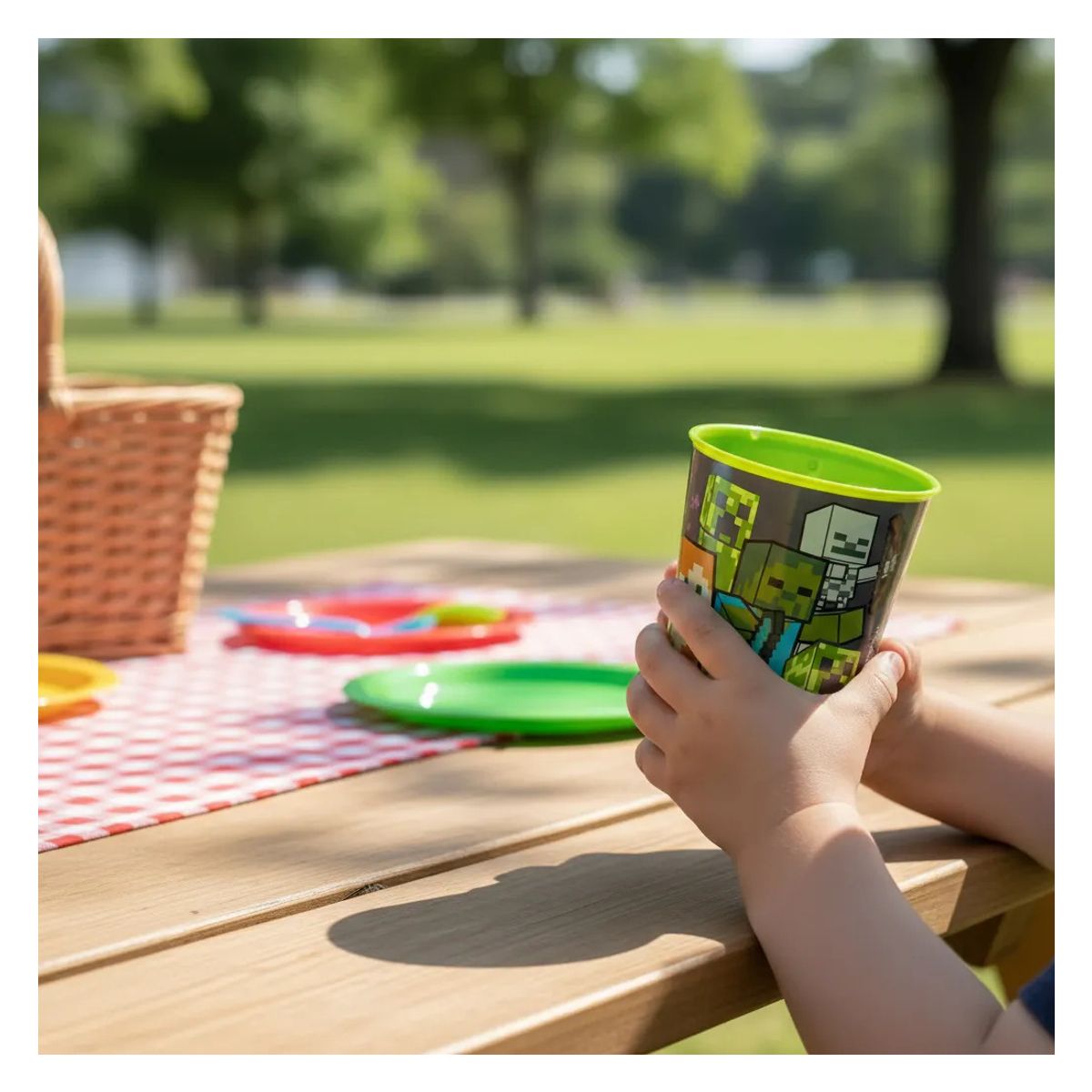 MINECRAFT - Vaso Infantil Minecraft 260ml Libre Bpa