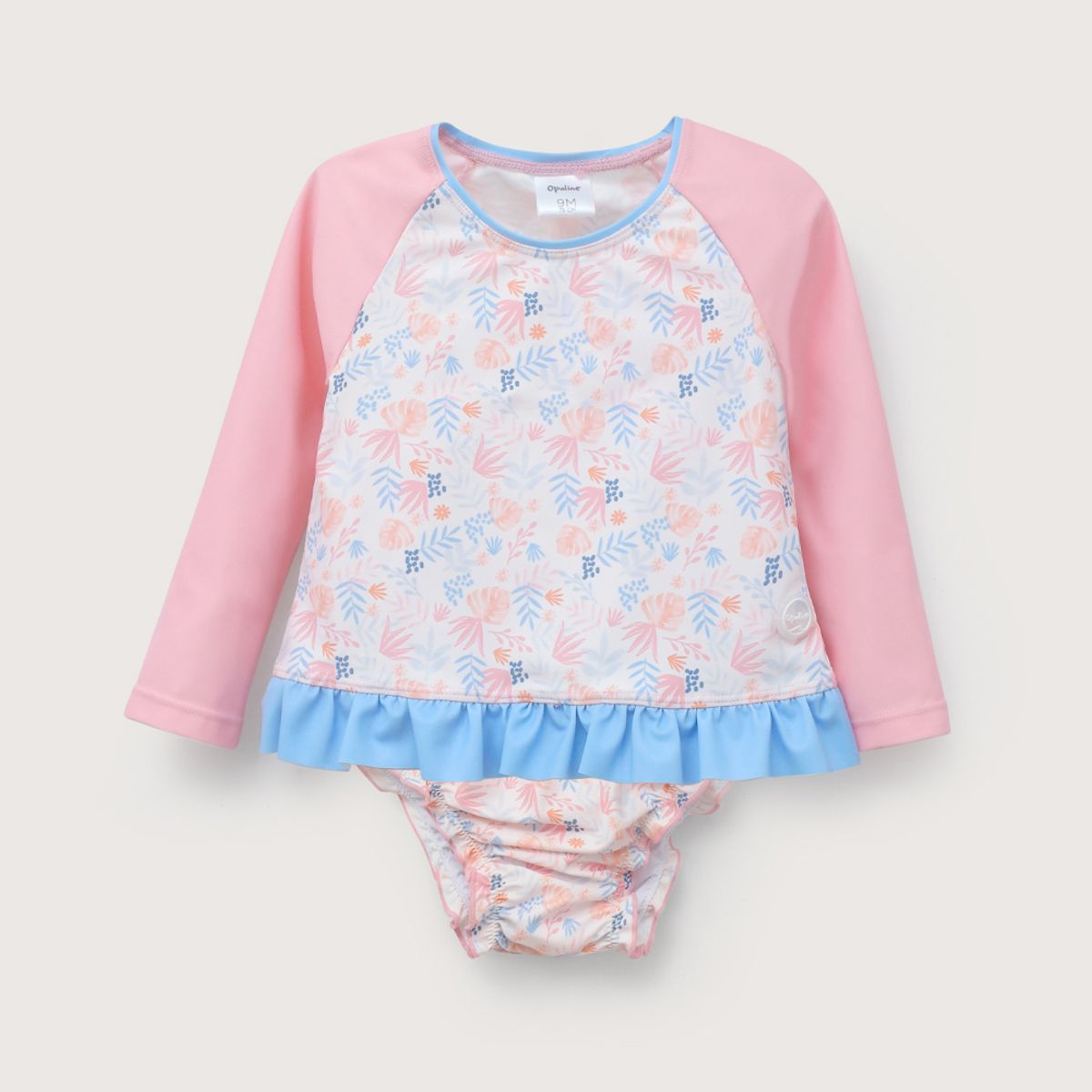 OPALINE - Traje de baño 2 piezas rosado de niña