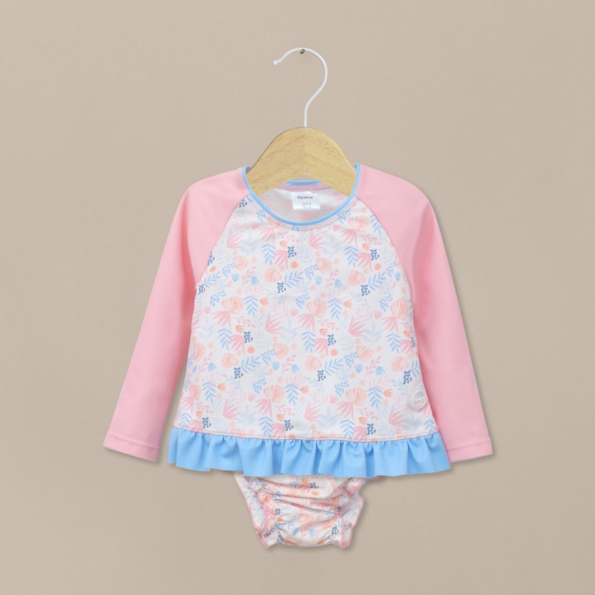OPALINE - Traje de baño 2 piezas rosado de niña