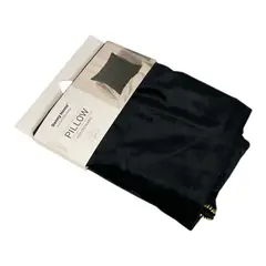 DANNY HOME - PACK DE 2 FUNDAS PARA COJIN COLOR NEGRO CON CIERRE DORADO MEDIDA 50X50CM