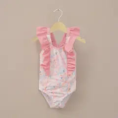 OPALINE - Traje de baño rosado de niña