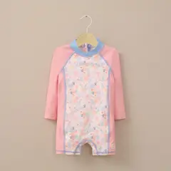OPALINE - Traje de baño enterito rosado de niña