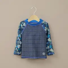 OPALINE - Polera traje de baño azul de niño