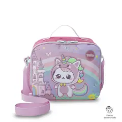 TOTTO - Lonchera Térmica Escolar Niña Magic Spark Grande Rosada