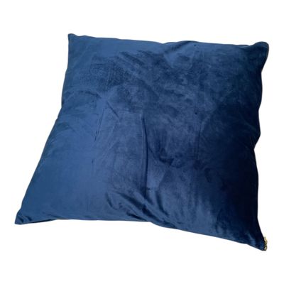 Imagen 2 del producto PACK DE 2 FUNDAS PARA COJIN COLOR AZUL OSCURO 50X50CM CON CIERRE DORADO