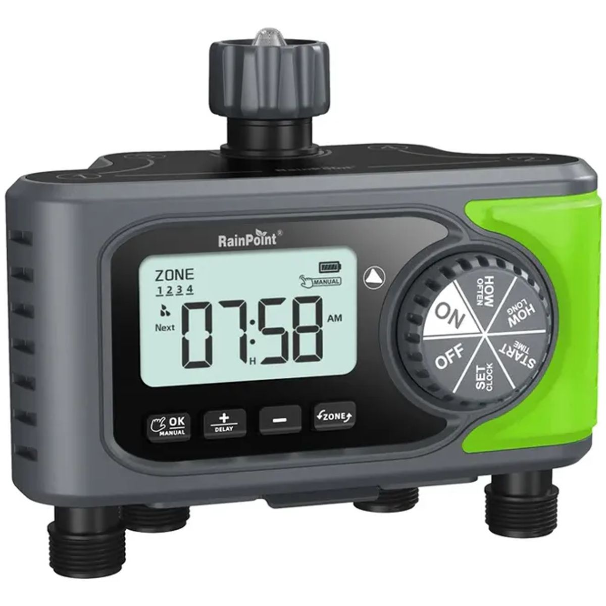 RAINPOINT - Programador de riego automatico rainpoint 4 zonas