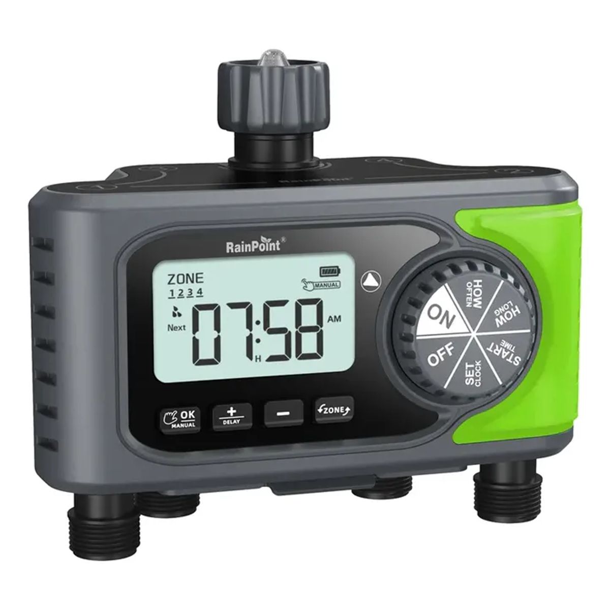 RAINPOINT - Programador de riego automatico rainpoint 4 zonas