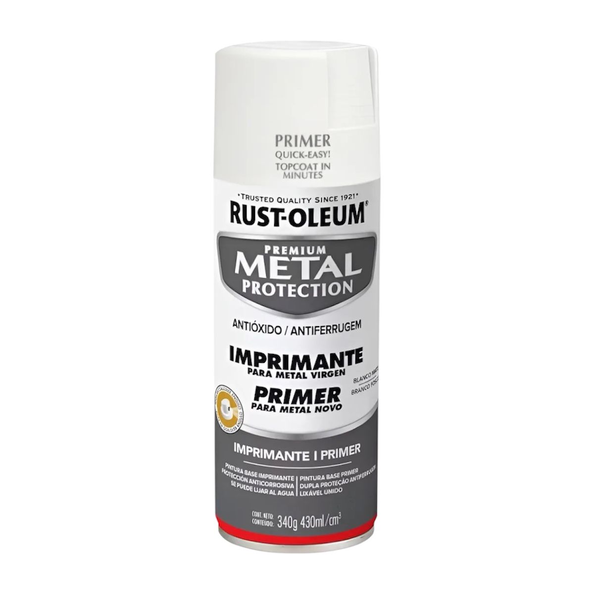 RUST OLEUM - Primer Imprimante Spray Para Metal Anticorrosivo Blanco