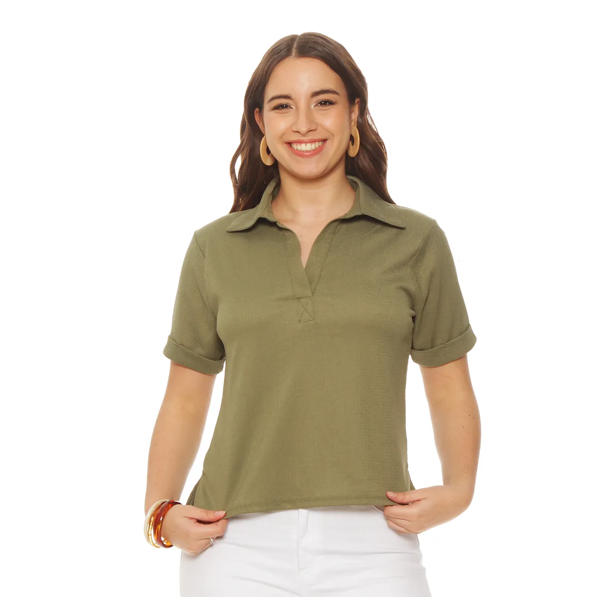 WADOS - BLUSA MANGA CORTA ESCOTE V