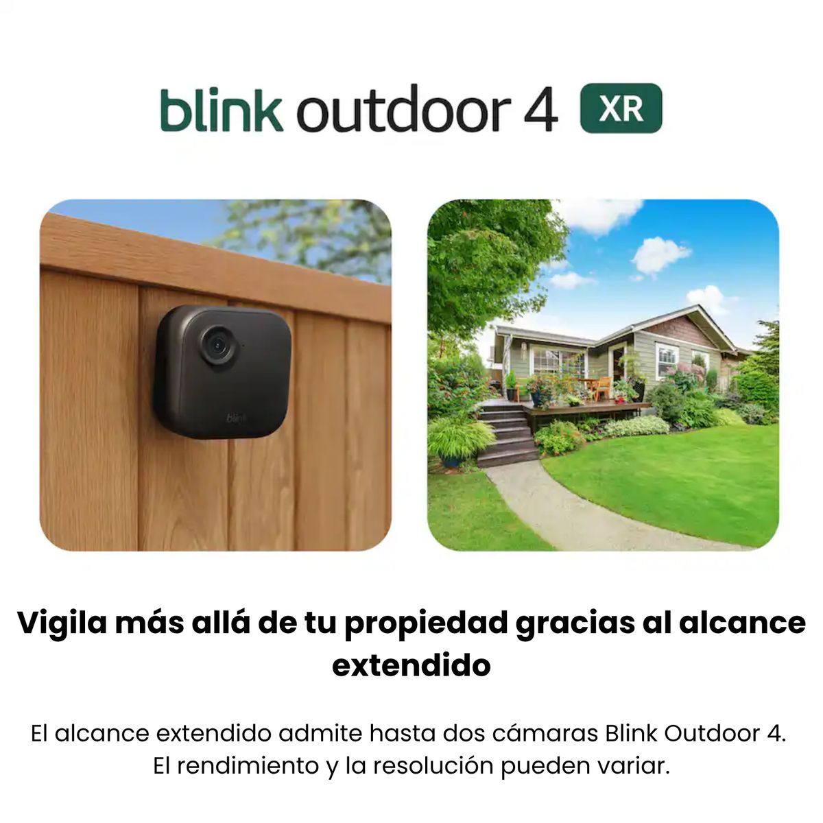BLINK - Cámara de seguridad Blink Outdoor 4 XR 4 cámaras con Sync Module XR Negro