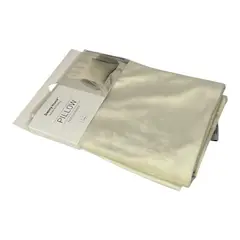 GENERICO - PACK DE 2 FUNDAS PARA COJIN COLOR CREMA CON CIERRE DORADO MEDIDAS 50X50CM