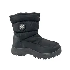 HERIEL - Bota Negra Impermeable Mujer