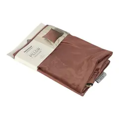 GENERICO - PACK DE 2 FUNDAS PARA COJIN COLOR PALO ROSA CON CIERRE DORADO 50X50CM