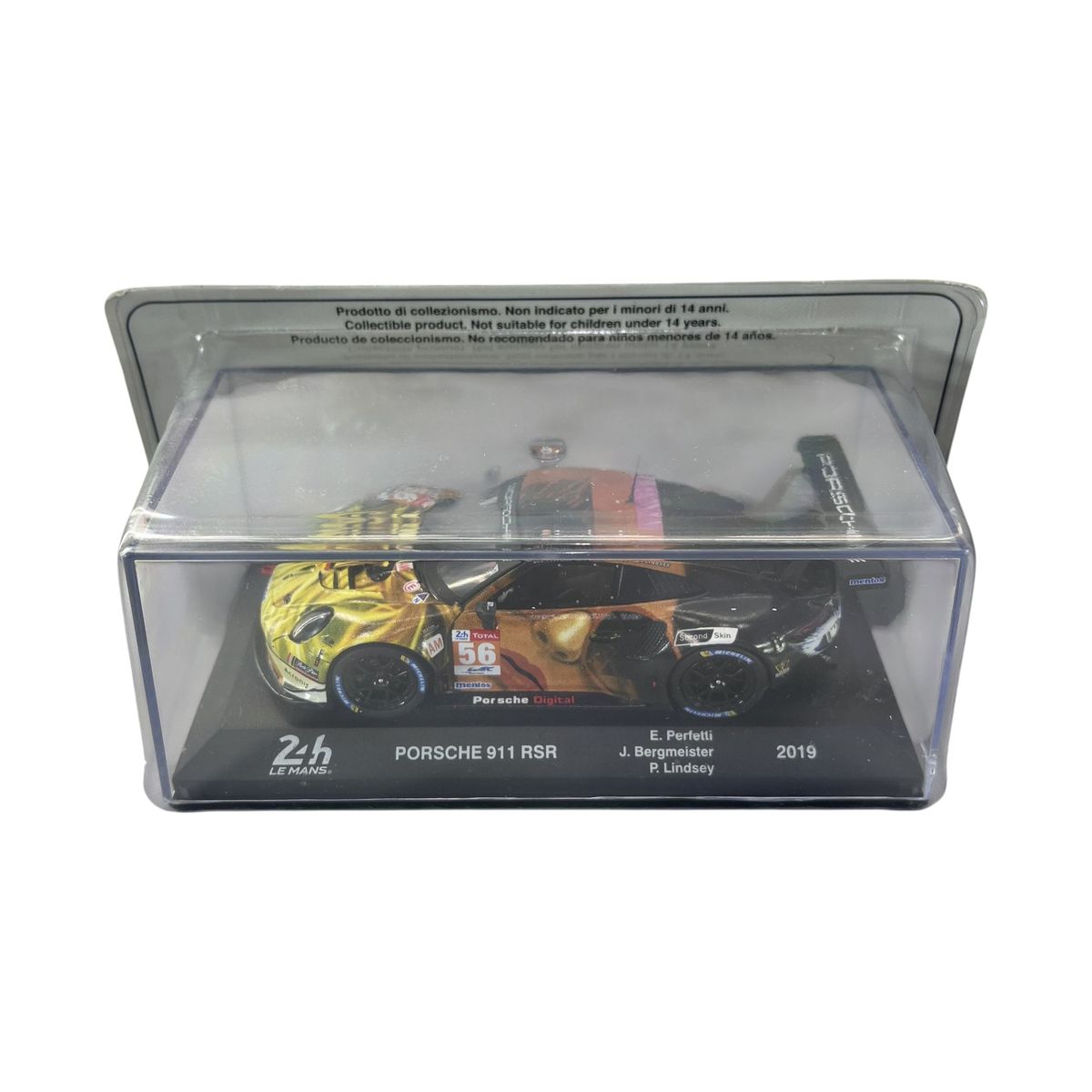 FORMULA 1 - Auto Porsche 911 RSR LeMans 2019 #56 E.Perfetti Caja Acrilica 1:43