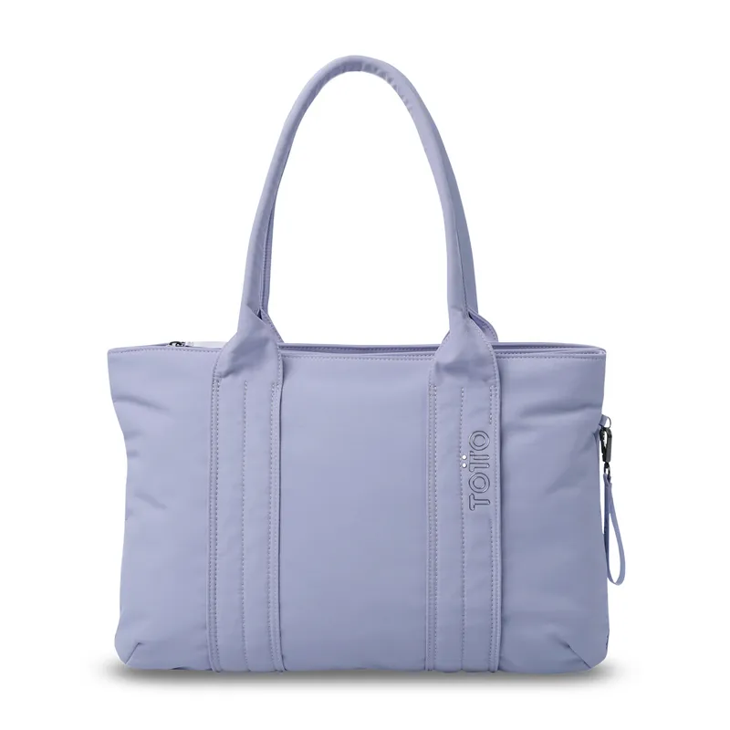 TOTTO - Cartera Tote Bag Grande Mujer Sicilia Porta Notebook 16 Morado Totto
