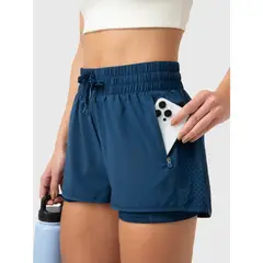 BSOUL - Short Mujer 2 in 1 Train Azul