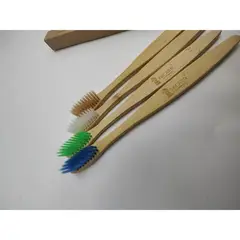 GENERICO - Pack de 10 Cepillos de Dientes de Bambú Ecológicos