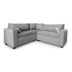 GENERICO - Sofa Seccional Tulum 4 Cuerpos Tela Chocolate