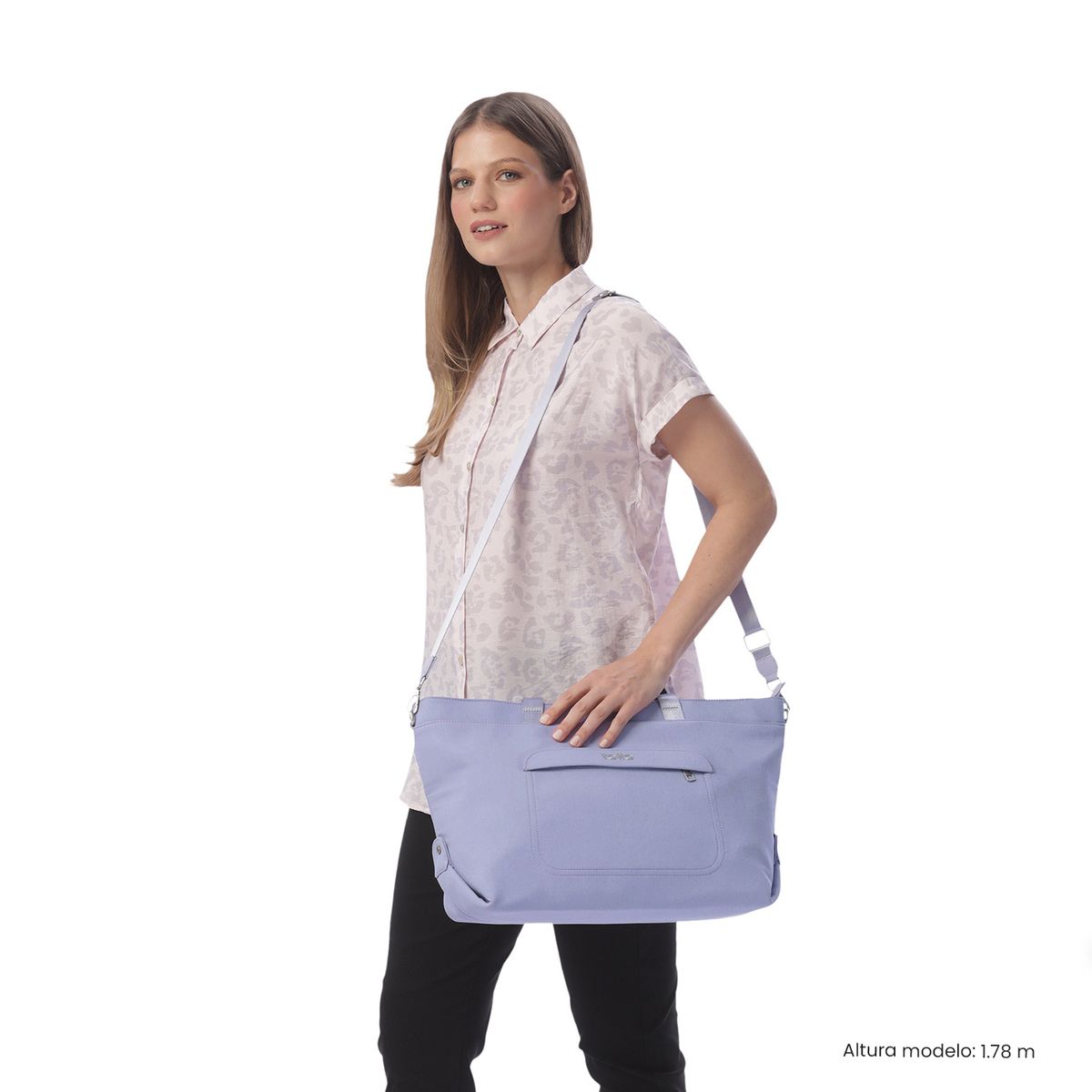 TOTTO - Cartera Tote Bag Mujer Madrid Notebook 16 Morada Totto