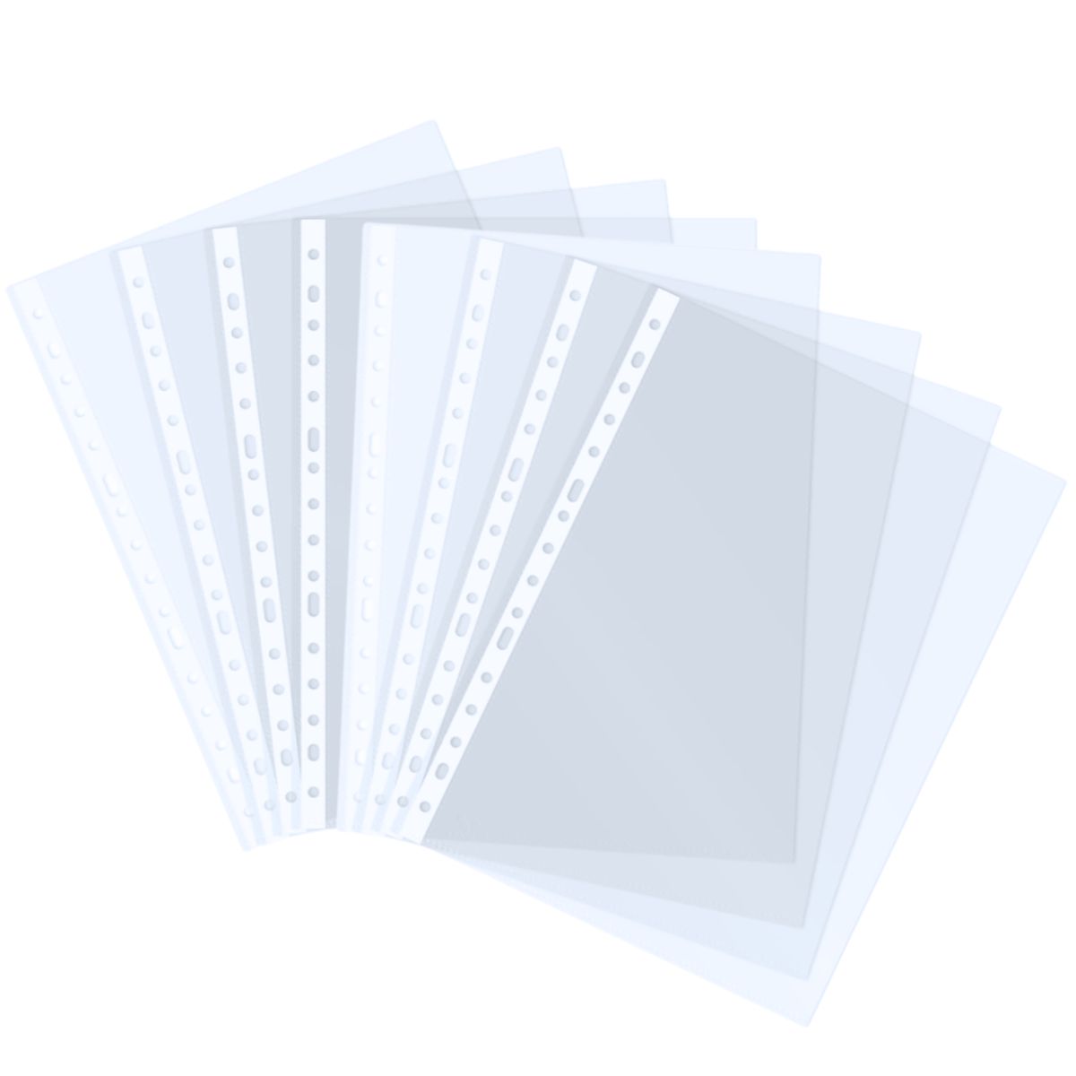 MOTARRO - Fundas Plásticas Transparente A4 Pack 100 Hojas De 16 Hoyos