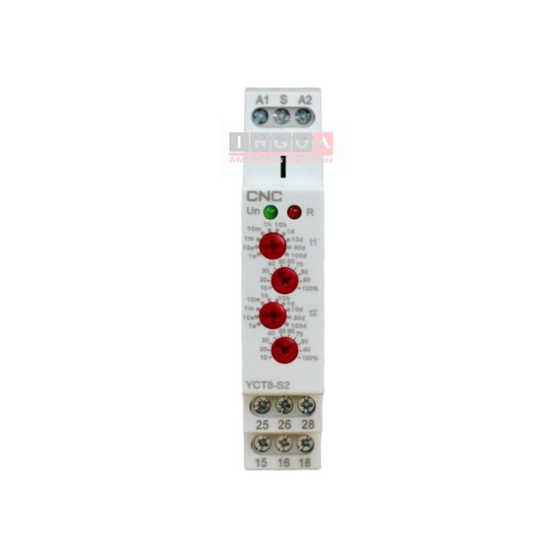 GENERICO - Rele de Alternancia Rele Ciclico 2NO2NC 01s - 100dias 230V - CNC