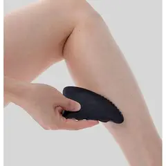 GENERICO - Piedra Gua Sha Facial Obsidiana Grande 10x7cm