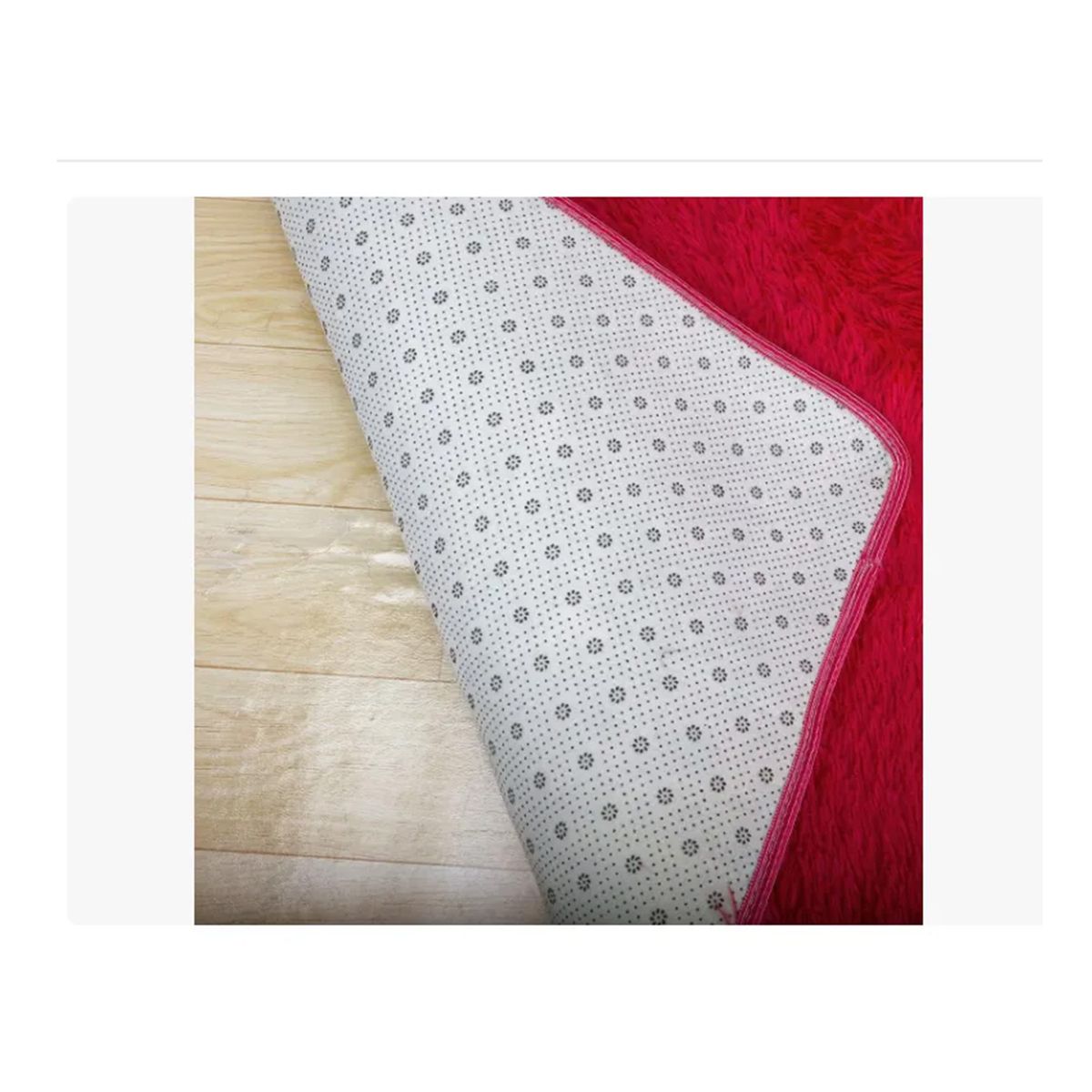 GENERICO - Bajada De Cama Peluda Alfombra Rojo italiano 150cm x 50cm