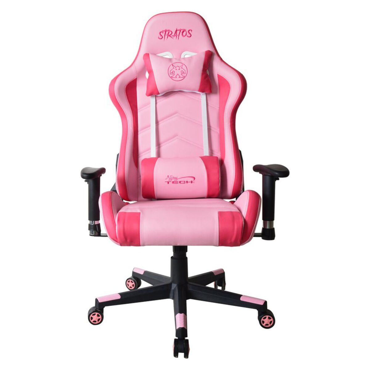 NJOY TECH - Silla Gamer Stratos Rosada