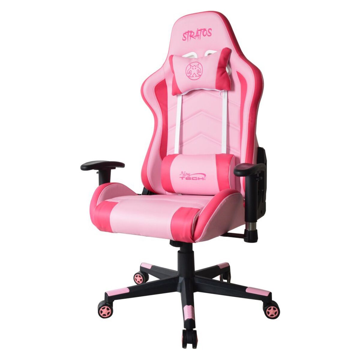 NJOY TECH - Silla Gamer Stratos Rosada