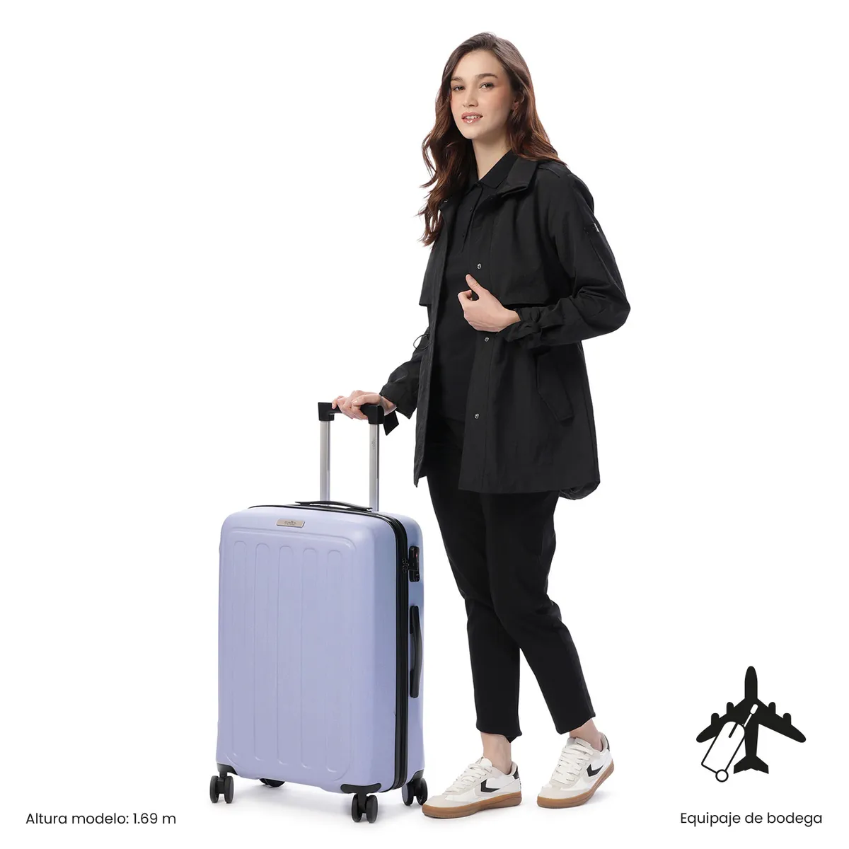 TOTTO - Maleta de Viaje Mediana 360 Kaland Morada Totto