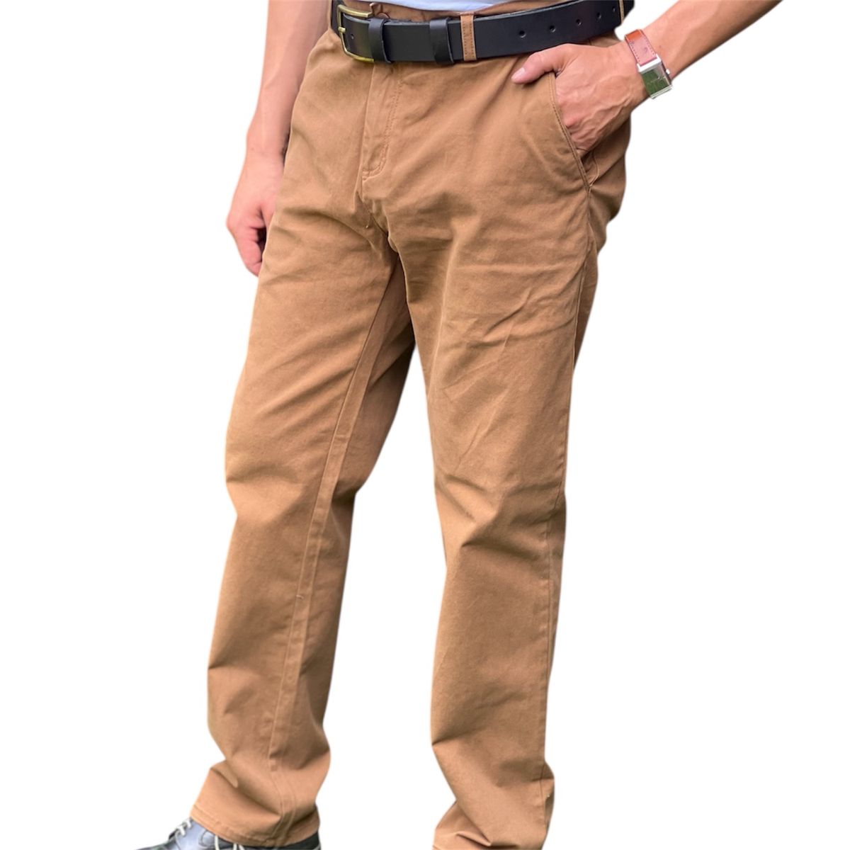 CORRALERO SASTRERIA - Pantalón Hombre Gabardina Casual -tailored Fit