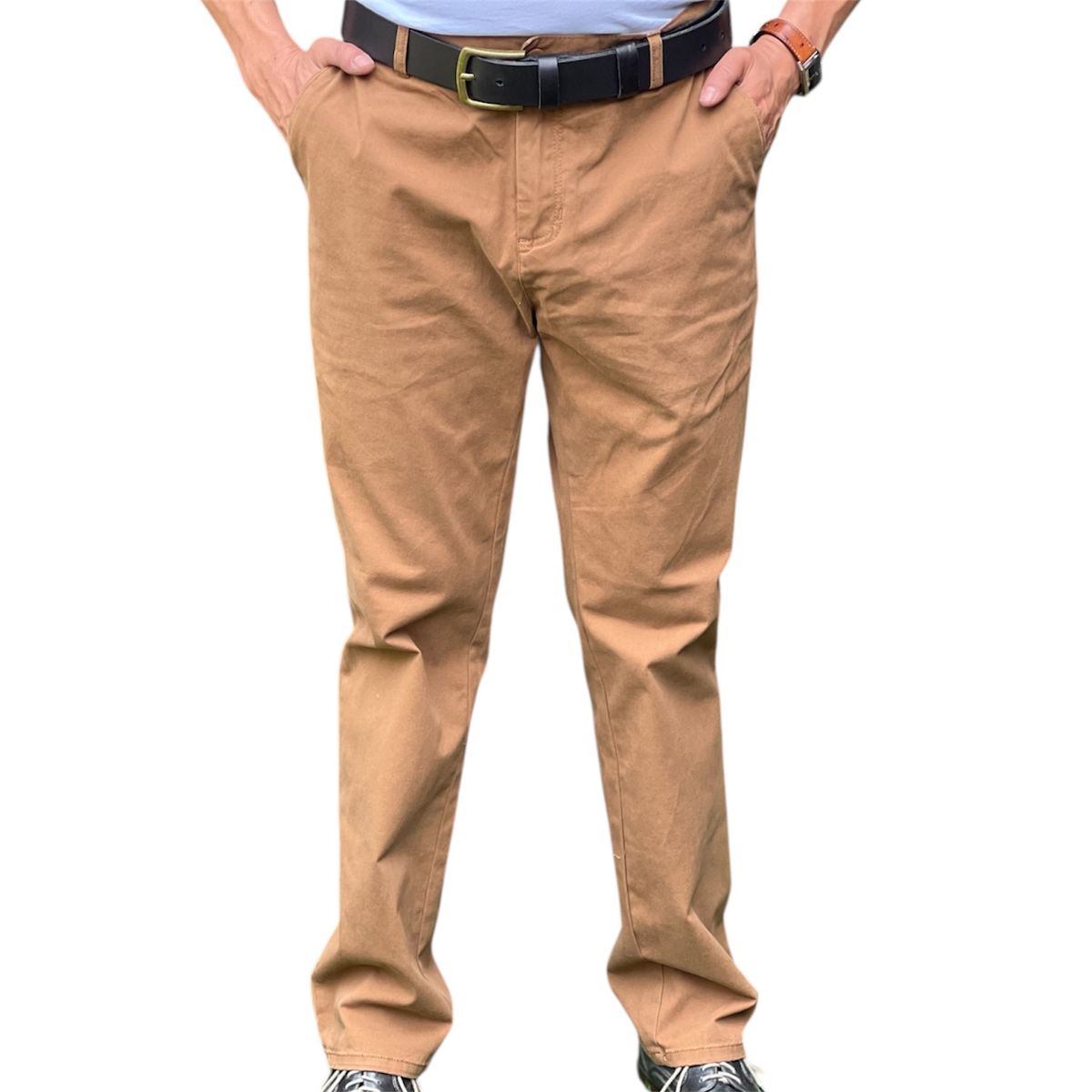 CORRALERO SASTRERIA - Pantalón Hombre Gabardina Casual -tailored Fit