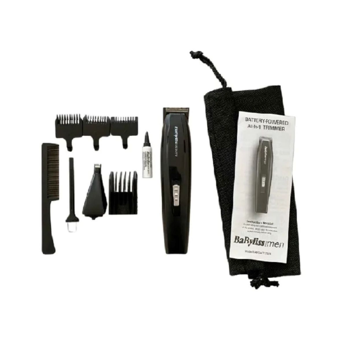 BABYLISS PRO - Máquina Cortadora Kit Trimmer Babylisspro Babgmt17 10 Piezas.