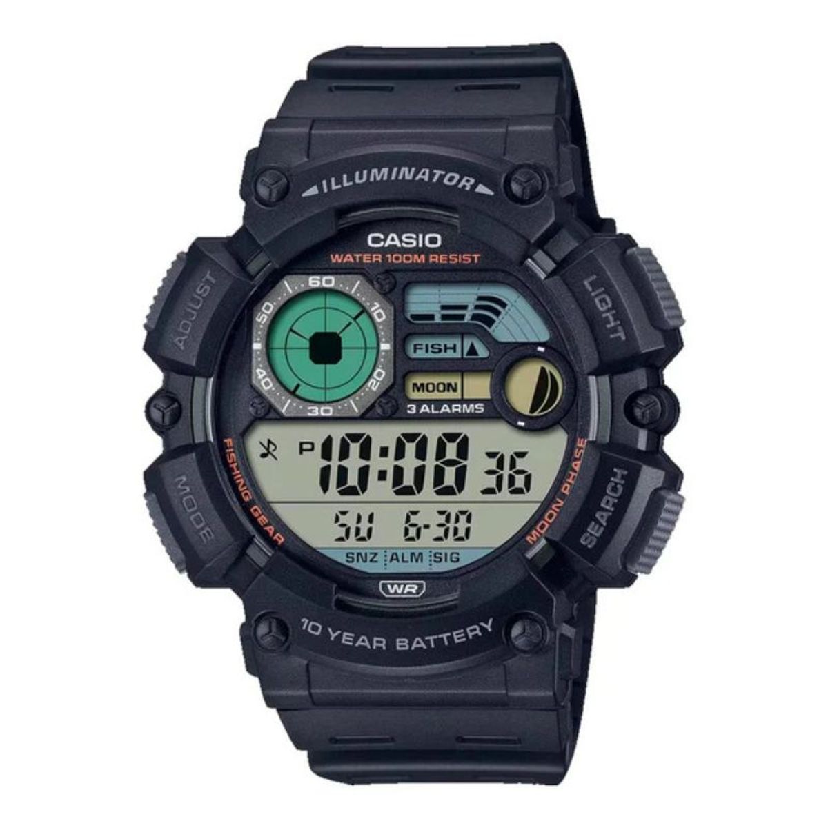 CASIO - Reloj Casio Hombre Vintage Fishing Gear WS-1500H-1AV