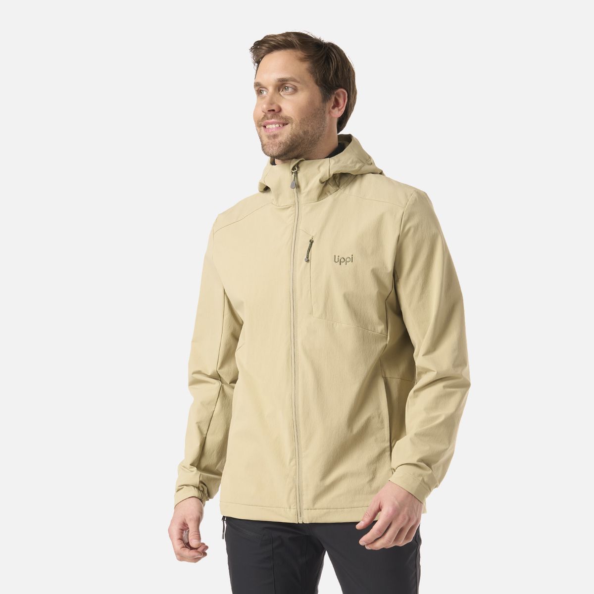 LIPPI - Chaqueta Hombre Wind-Trek Softshell Jacket Verde Oliva Lippi