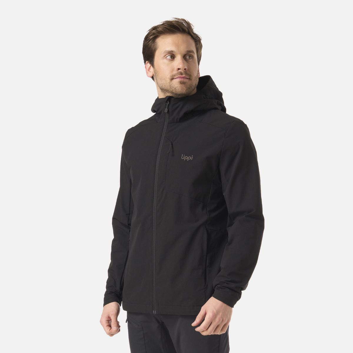 LIPPI - Chaqueta Hombre Wind-Trek Softshell Jacket Negro Lippi