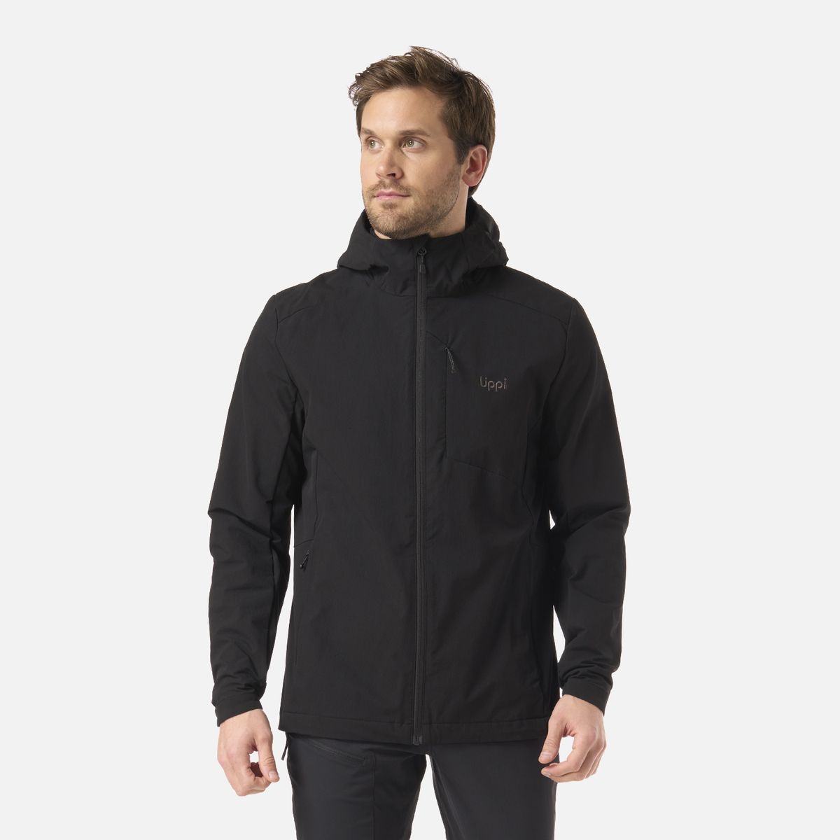LIPPI - Chaqueta Hombre Wind-Trek Softshell Jacket Negro Lippi