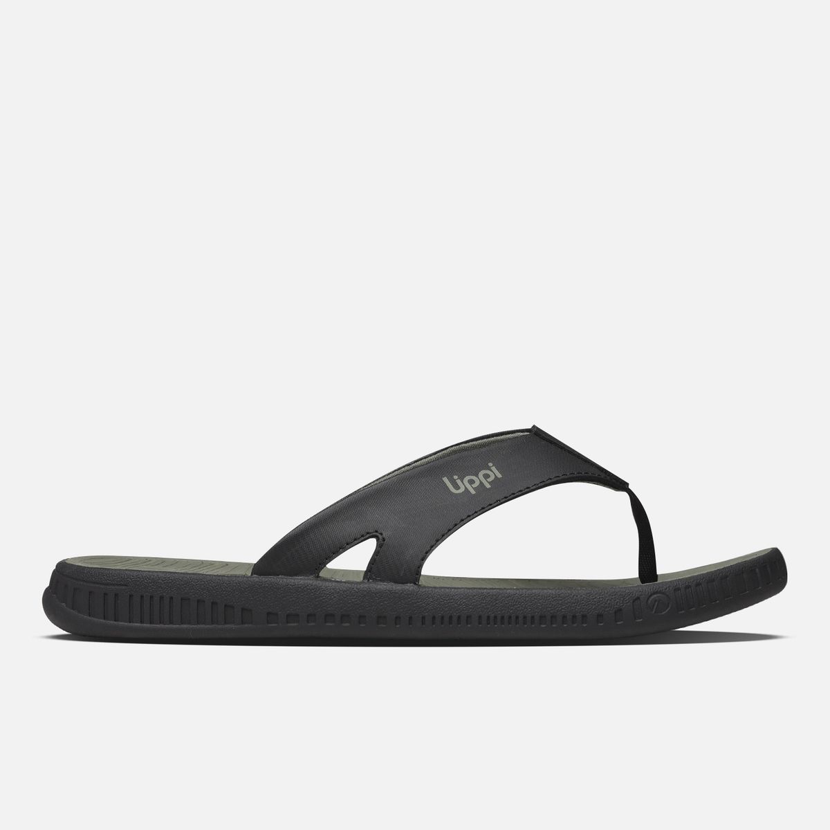 LIPPI - Sandalia Hombre Take Go Negro / Verde Lippi