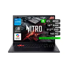 ACER - Notebook Gamer 16-71G-56Q8-1 / IntelCorei5 / NVIDIA RTX 4050 / 16GB RAM /512GBSSD /16" a 165Hz