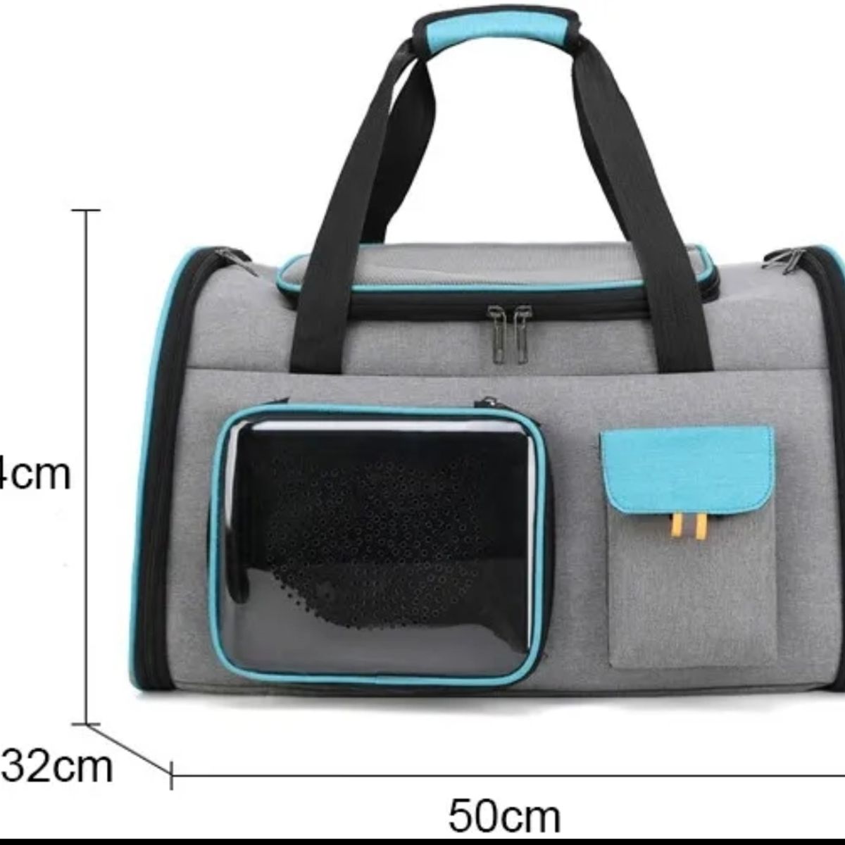 GENERICO - Mochila Bolso Transportador para Mascotas 2 en 1 Gris