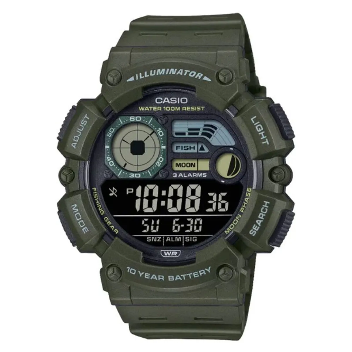 CASIO - Reloj Casio Hombre Vintage Fishing Gear WS-1500H-3BV