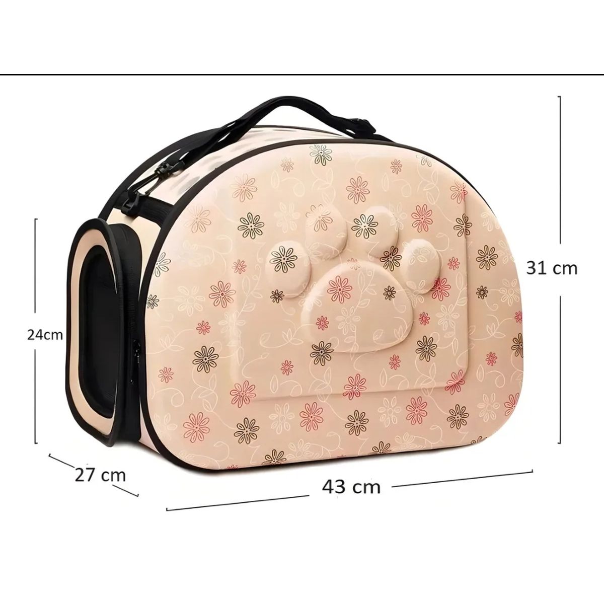 GENERICO - Bolso Transportador para Mascotas Beige