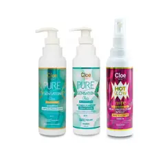 CLOE - Set Limpieza Pure Sensation Limpieza 400 ml + Termoprotector