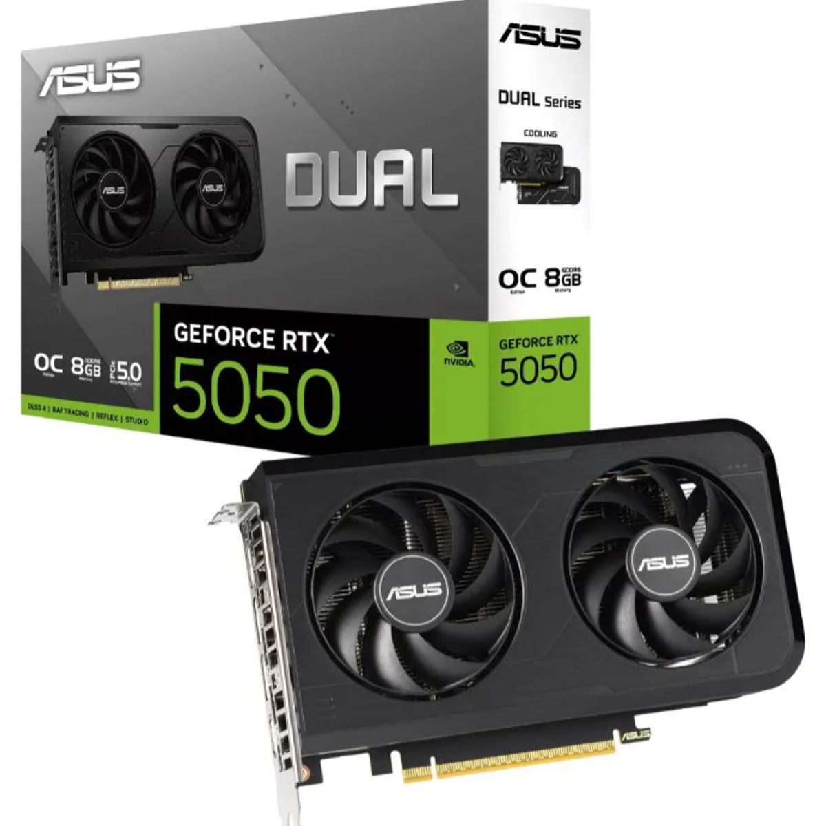 ASUS - Tarjeta de Video - Asus  Dual Nvidia GeForce RTX 5050 8G OC Edition