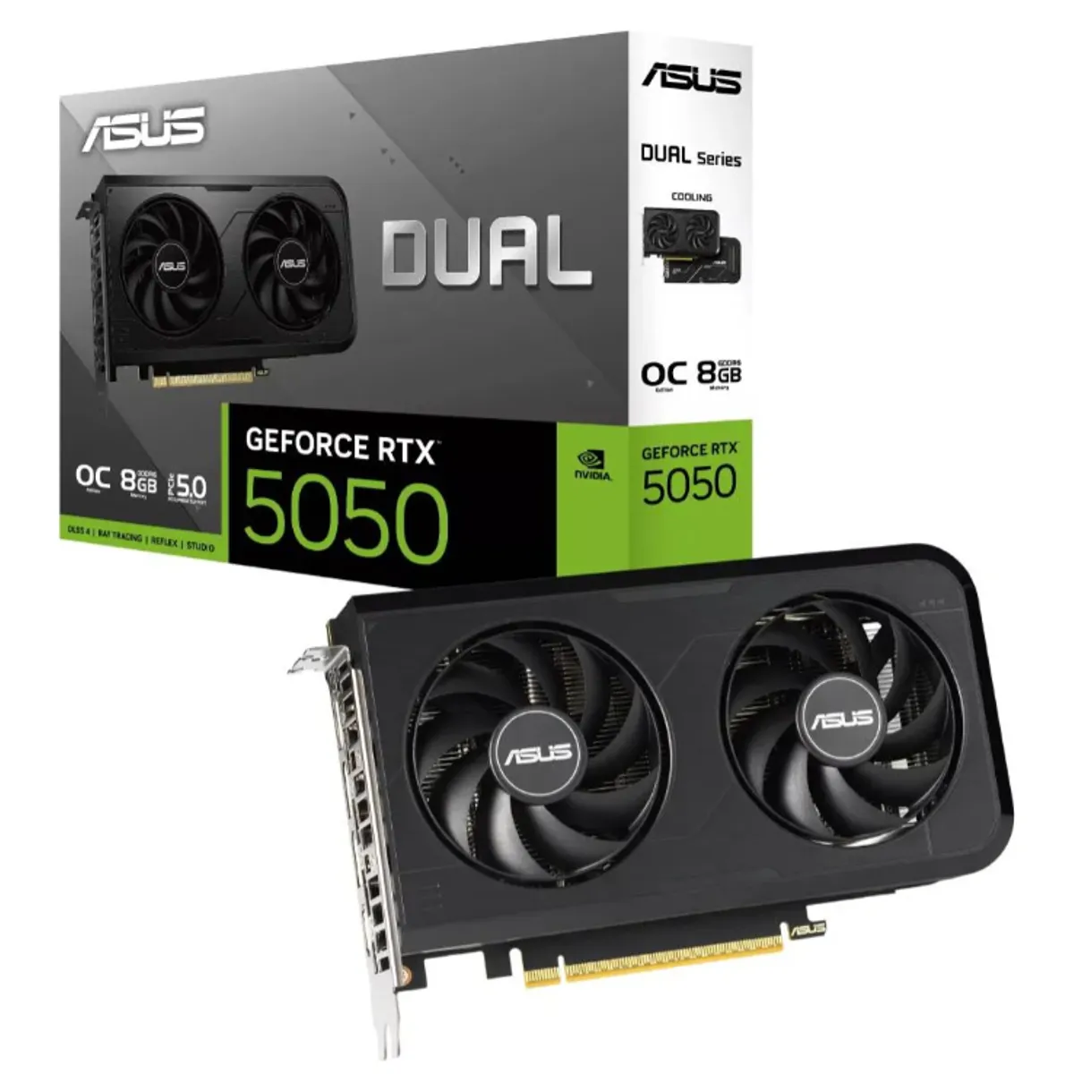 ASUS - Tarjeta de Video - Asus  Dual Nvidia GeForce RTX 5050 8G OC Edition