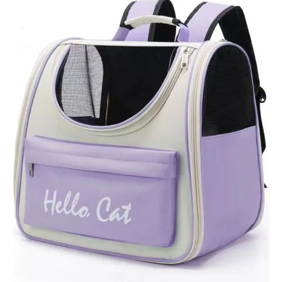 GENERICO - Mochila Transportador para Mascotas Gatos Lila