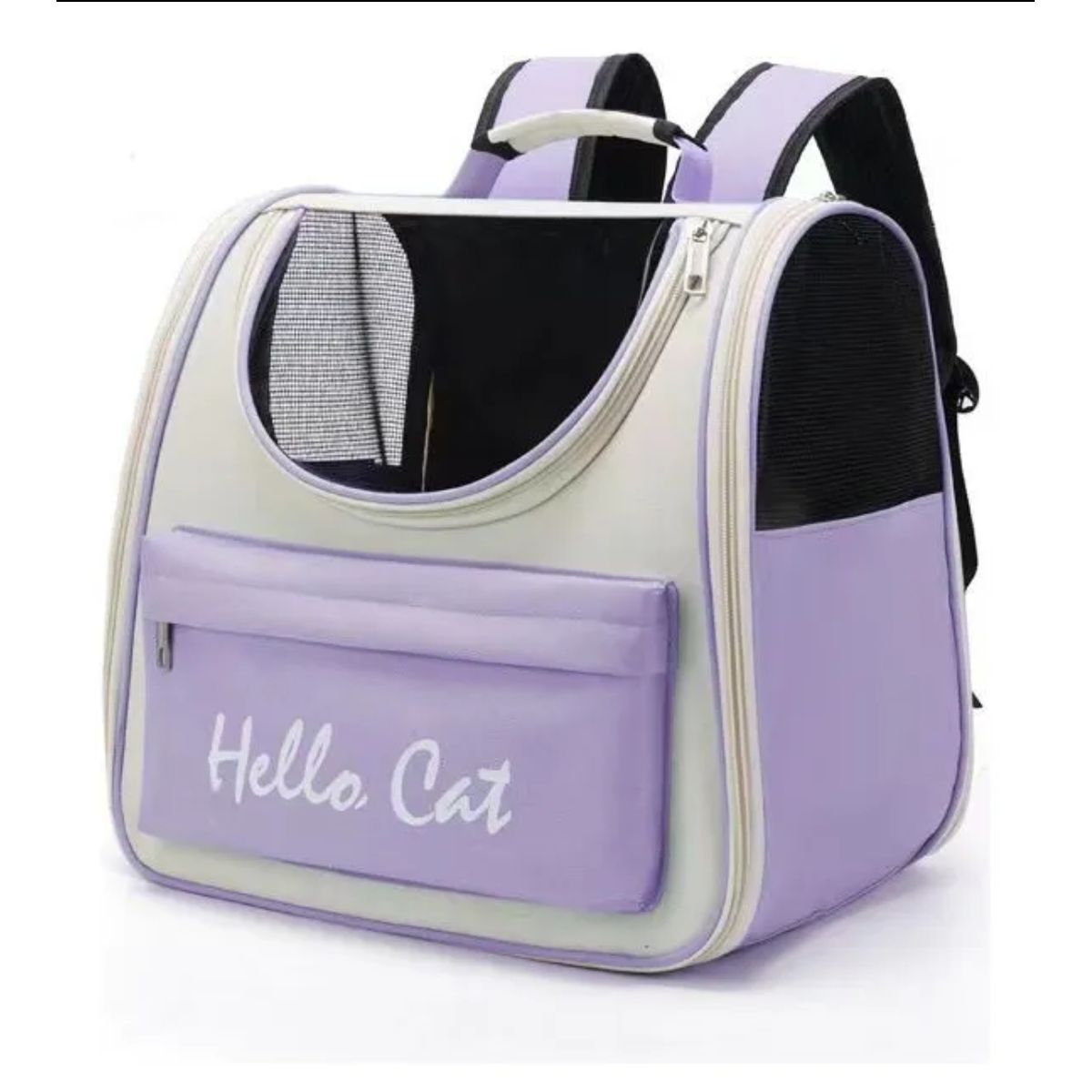 GENERICO - Mochila Transportador para Mascotas Gatos Lila