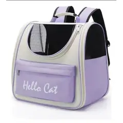 GENERICO - Mochila Transportador para Mascotas Gatos Lila
