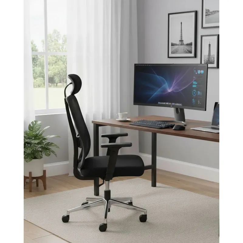 GENERICO - Silla De Oficina Ergonómica Reclinable Con Apoyabrazos